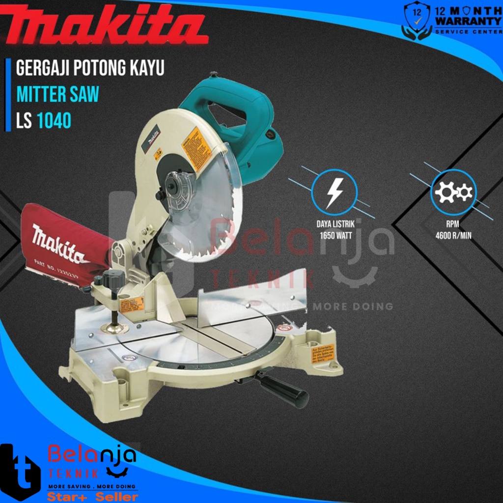 Makita Mesin Potong Alumunium LS 1040 1650 Watt Mitre Saw LS1040