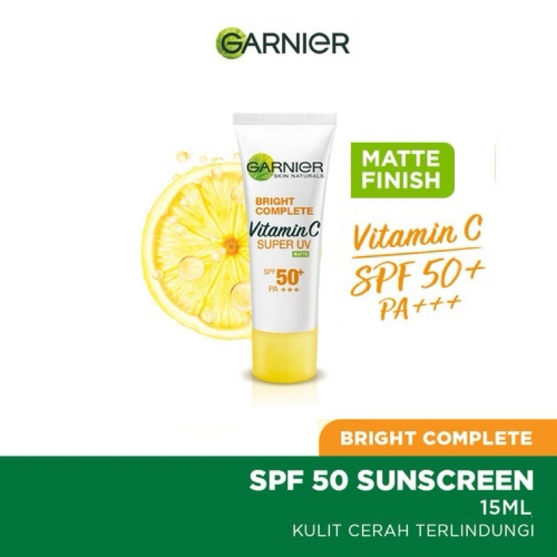 GARNIER Bright Complete UV Sunscreen SPF 50+ Matte 15ml