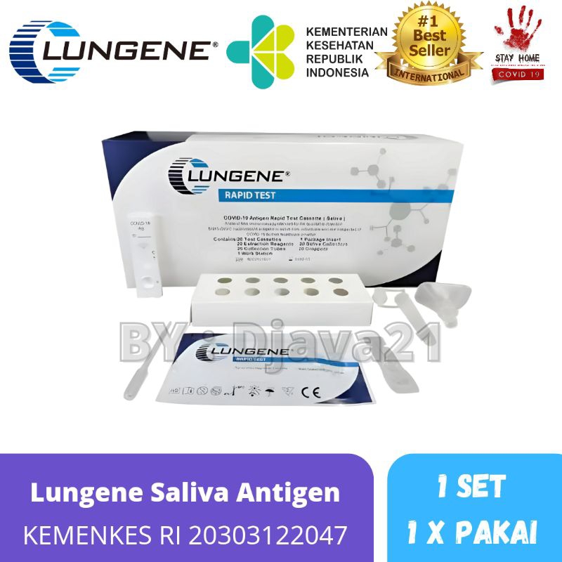 Swab Antigen Mandiri / Antigen Test Saliva Air Liur / Air Ludah