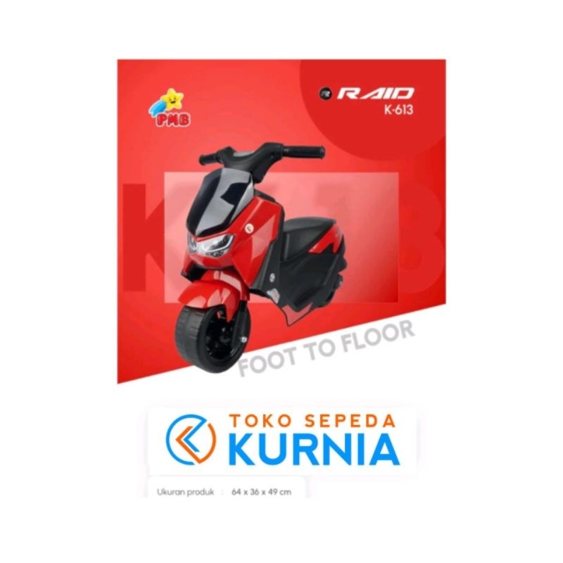 mainan anak motor pmb raid plastik bagus