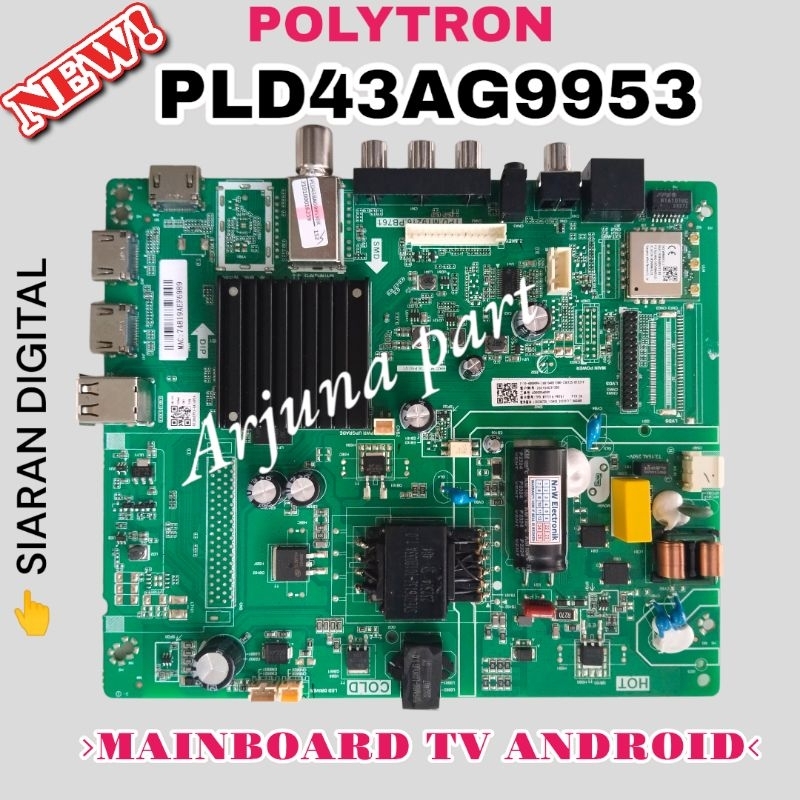 MAINBOARD TV POLYTRON PLD43AG9953 / MB TV POLYTRON PLD43AG9953 / MESIN TV POLYTRON PLD43AG9953 / MOD