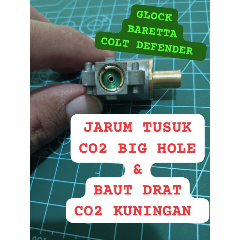 JARUM TUSUK CO2 BIG HOLE BAUT DRAT CO2 KUNINGAN (BACA DESKRIPSI)