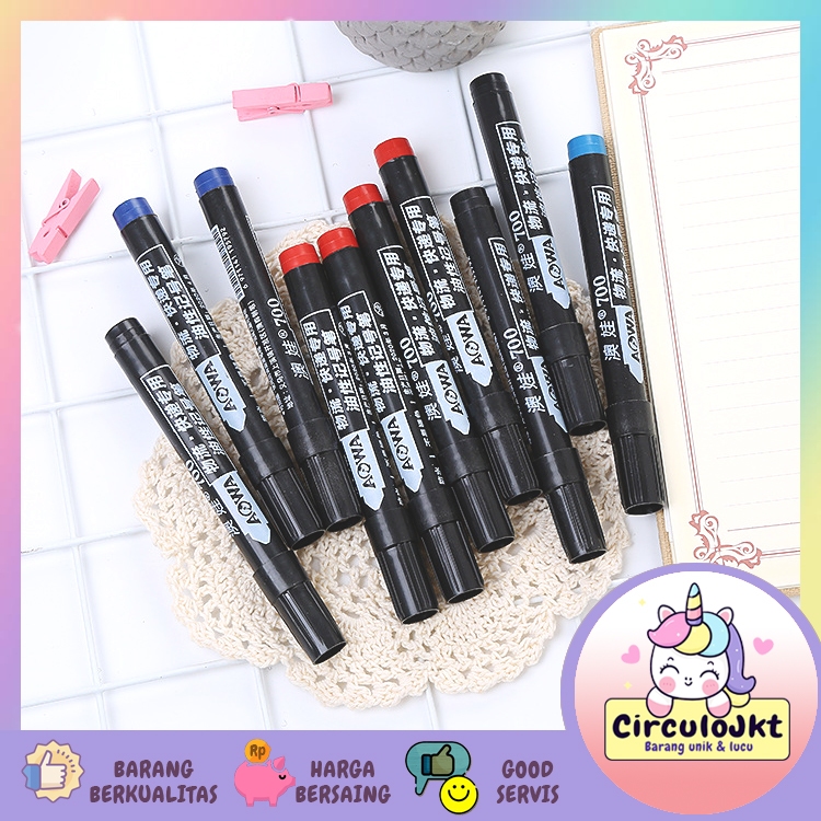 

Spidol Permanent Spidol Hitam Biru Merah Marker Marker Permanen Tahan Air Alat Tulis