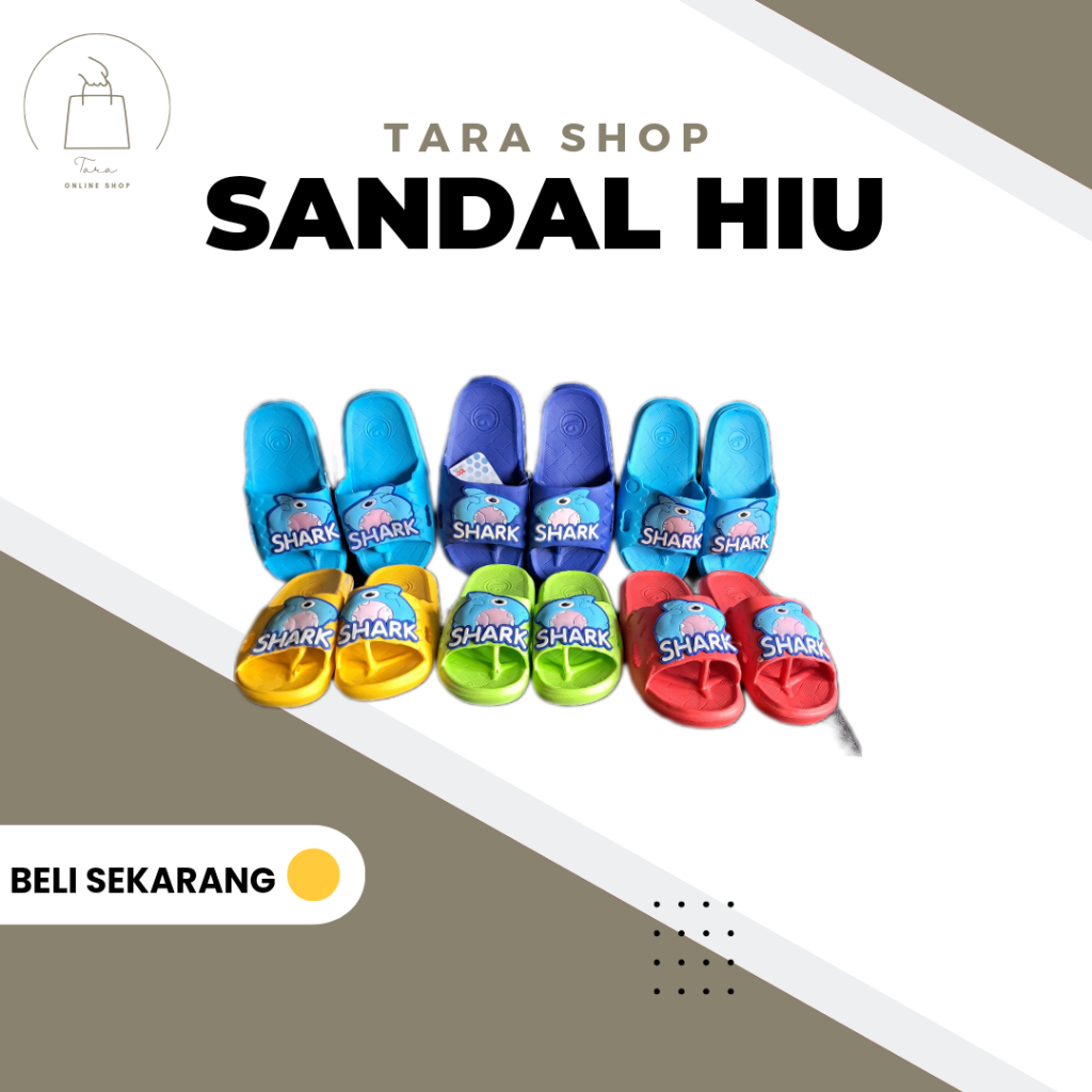 Sandal Jepit Anak Laki Laki Karakter Ikan Baby Shark Merek Dulux DX-306D-SH