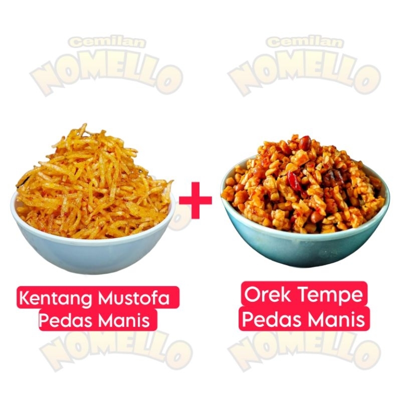 

Kentang Mustofa plus Orek Tempe pedas manis