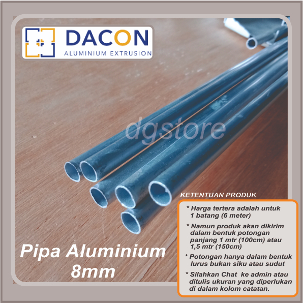 Pipa Aluminium 8mm Pipa Rak Piring Pipa Antena