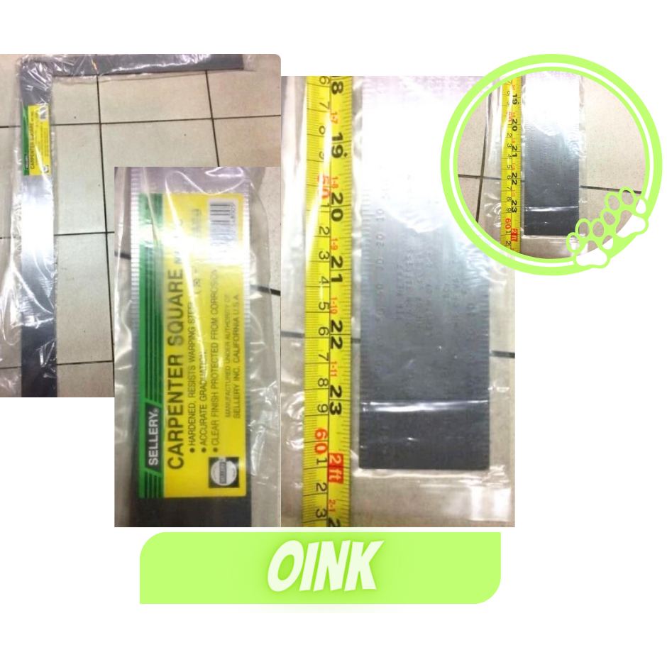 

Penggaris Siku 60cm Carpenter Square SELLERY USA StanlesSteel ORI