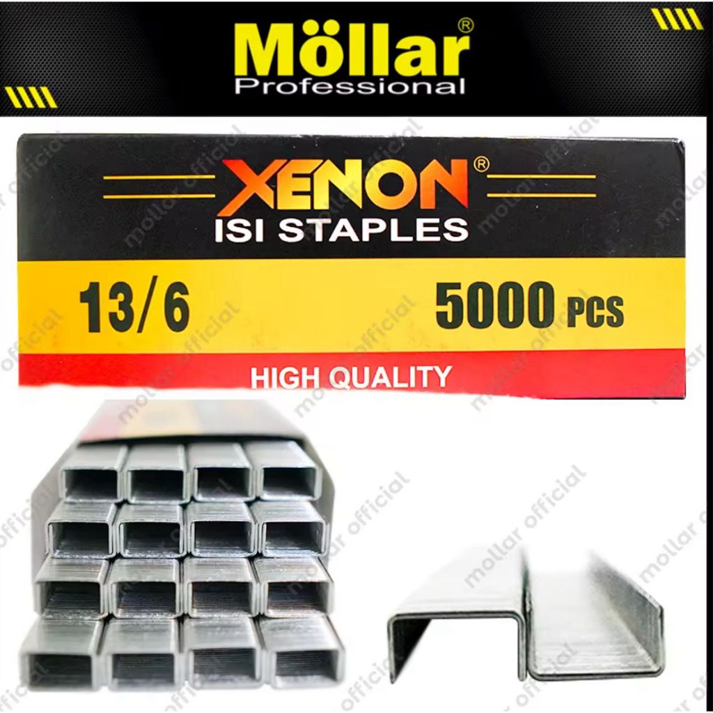 

Refill Isi Staple Gun XENON 13/6 5000pcs - Isi Staples Gun MOLLAR R23