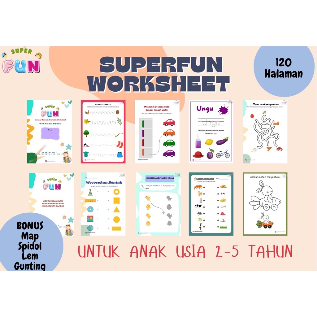 Lembar kerja aktifitas anak