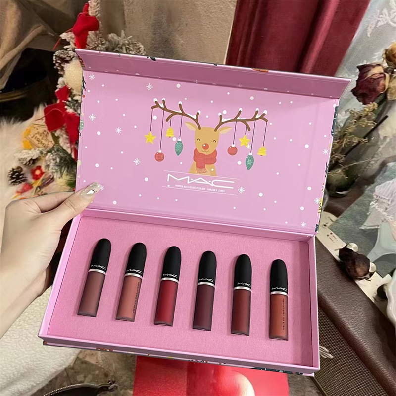 MAC Lipstick Set Limited Gift Box 100 Ori /MAC Lipstick/MAC Liquid Lipcolour/MAC Lipstick Liquid Mat