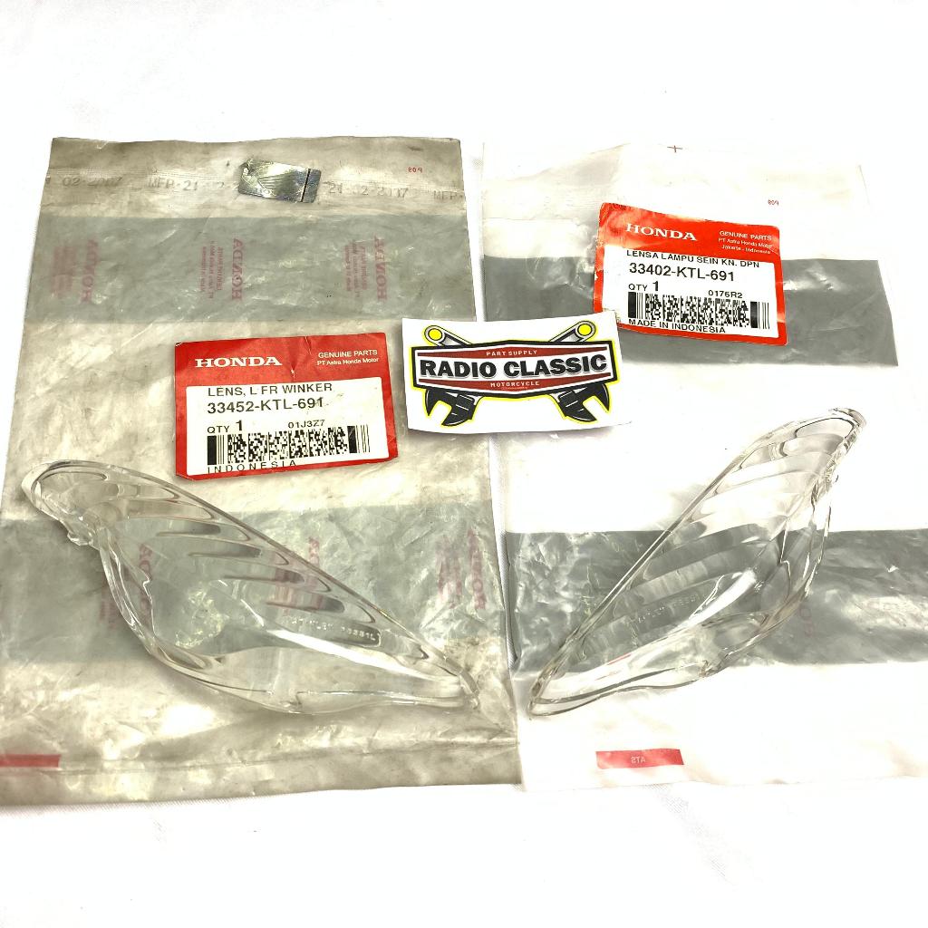 Mika Sein Lampu Sein Rihting Depan Kanan Kiri Honda Supra Fit X New Ori Ahm  33402KTL691 33452KTL691