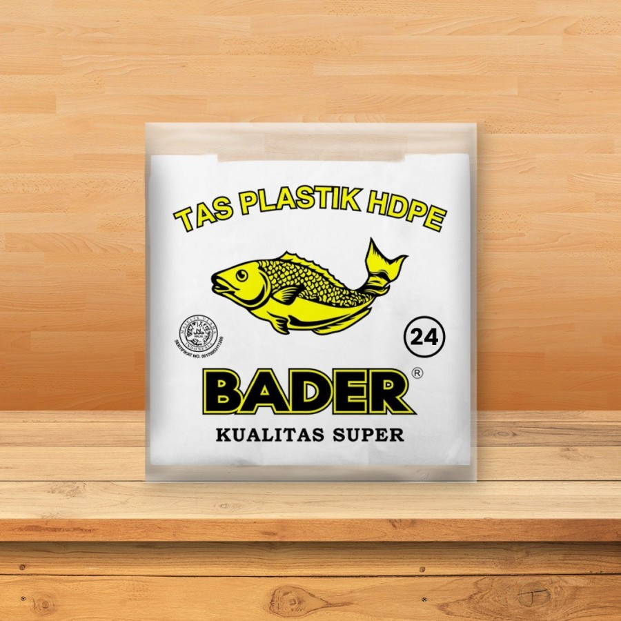 Kantong plastik Kresek HDPE Bader HD Putih 24/ Plastik Bening Kecil