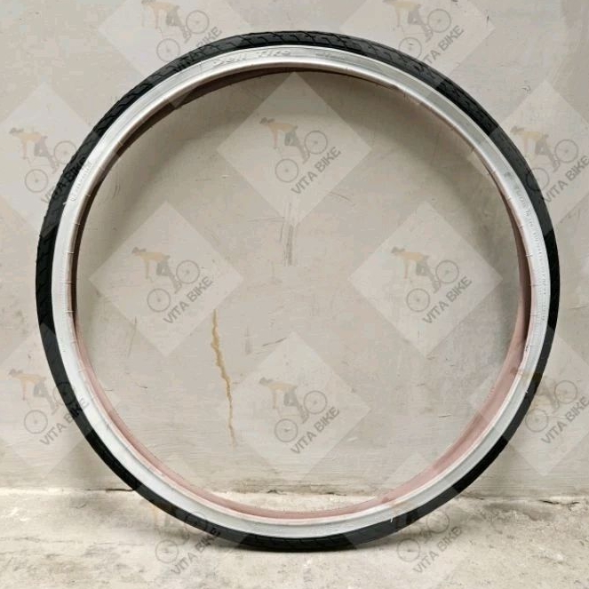 Ban Luar Sepeda 26 x 1.50 Hitam Putih Deli Tire Swallow