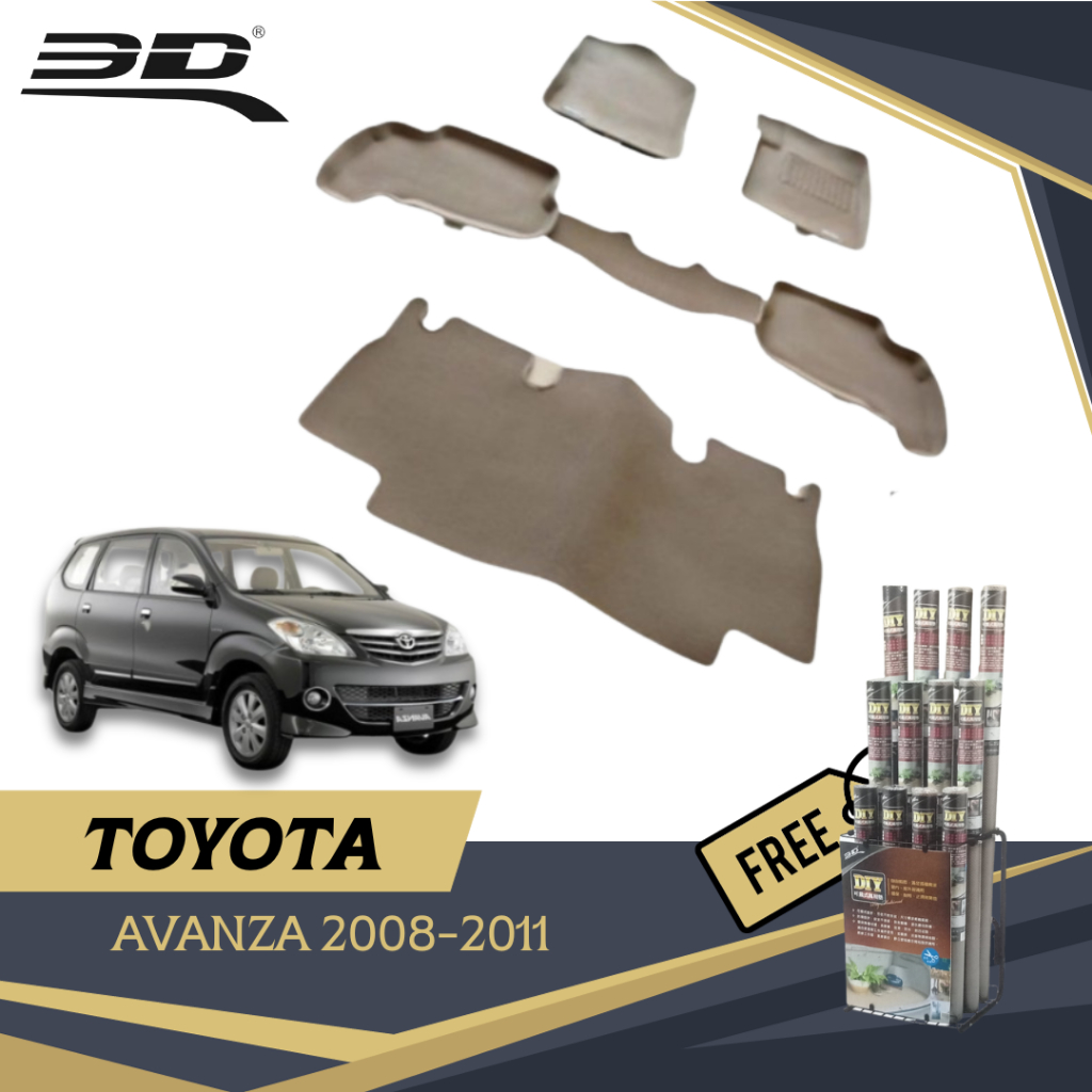karpet mobil 3D KAGUMAT Original Toyota Avanza 2008