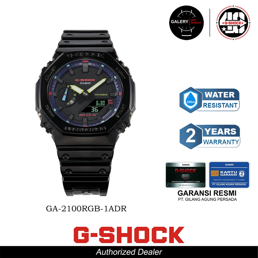 Jam Tangan G-SHOCK GA-2100RGB-1ADR Original