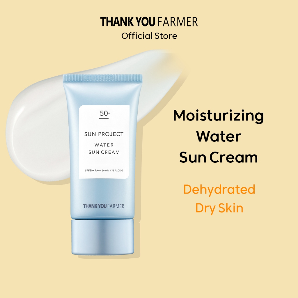 Thank You Farmer Sun Project Water Sun Cream 50 ml | Daily Hydrating Moisturizing Sunscreen