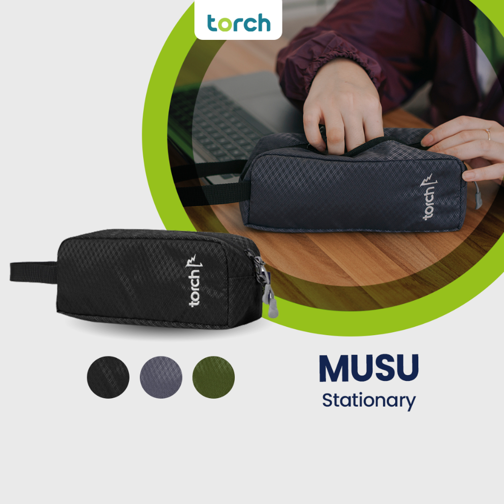 

TORCH Musu Pouch Alat Tulis Perlengkapan Sekolah Kosmetik Tempat Pensil Souvenir Anti Air - Packing Organizer Pouch Stationery Pack