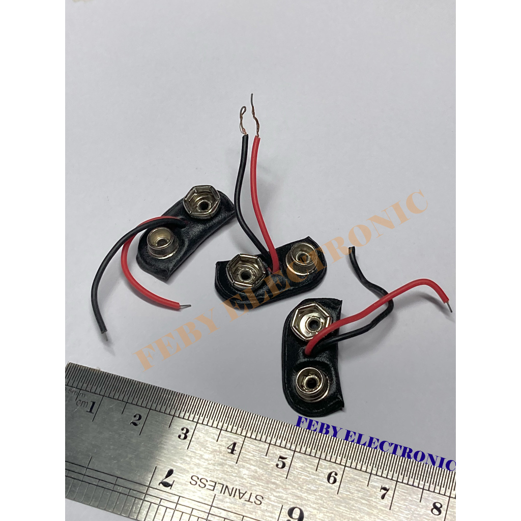 tutup kancing baterai 9v klip batre 9 volt soket baterai battery