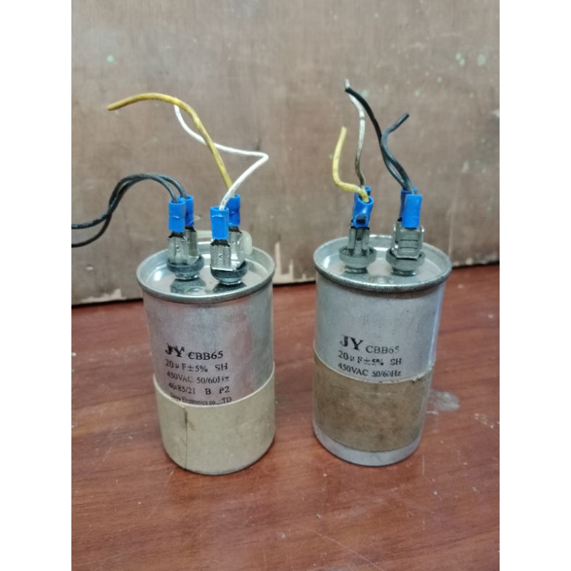 2pcs kapasitor 20uf 450vac elko jy cbb65