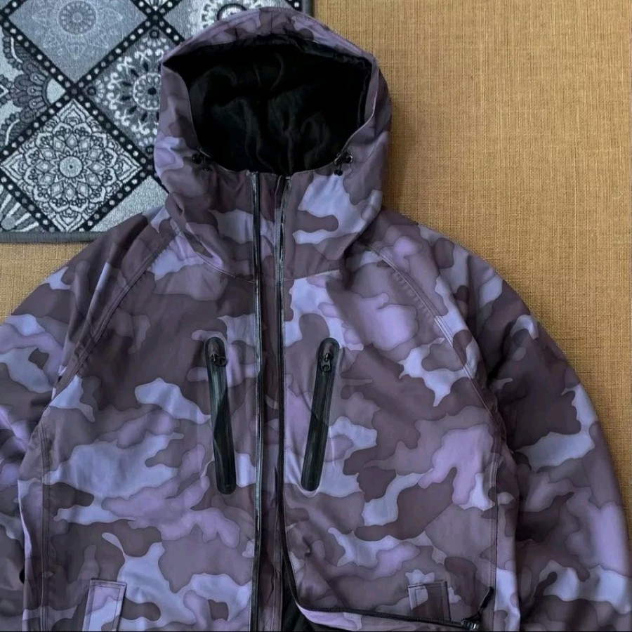 aegis Japan camo light softshell outdoor jacket casual running tnf apc