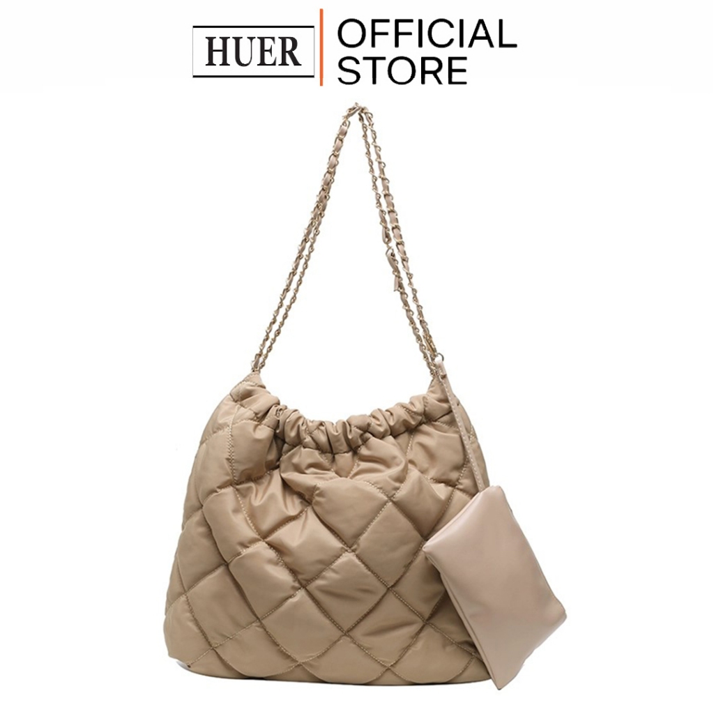 HUER ~ Tas Wanita Tessera Quilted Shoulder Bag 9536-488 #3022