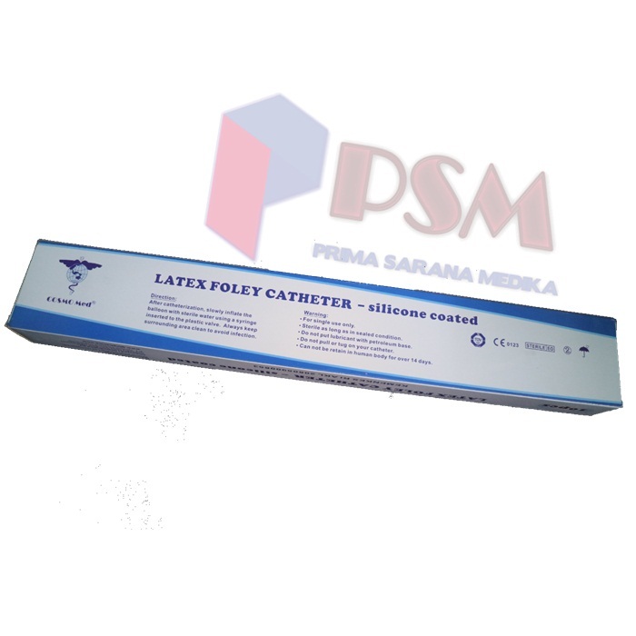 COSMOMED Latex Folley Catheter - Silicone Coated / Folley Catheter / Foley Cateter