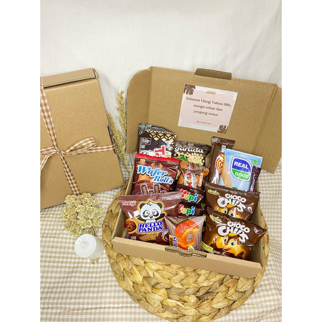 

Box gift box snack mini gift mini snack hampers TERMURAH