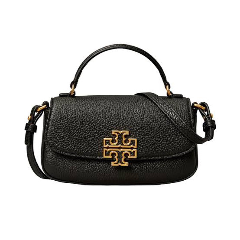 Tas Tory Burch Britten Mini Top Handle Crossbody Black AUTHENTIC