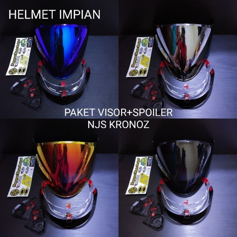 KACA VISOR HELM NJS KRONOZ PAKET GANTENG