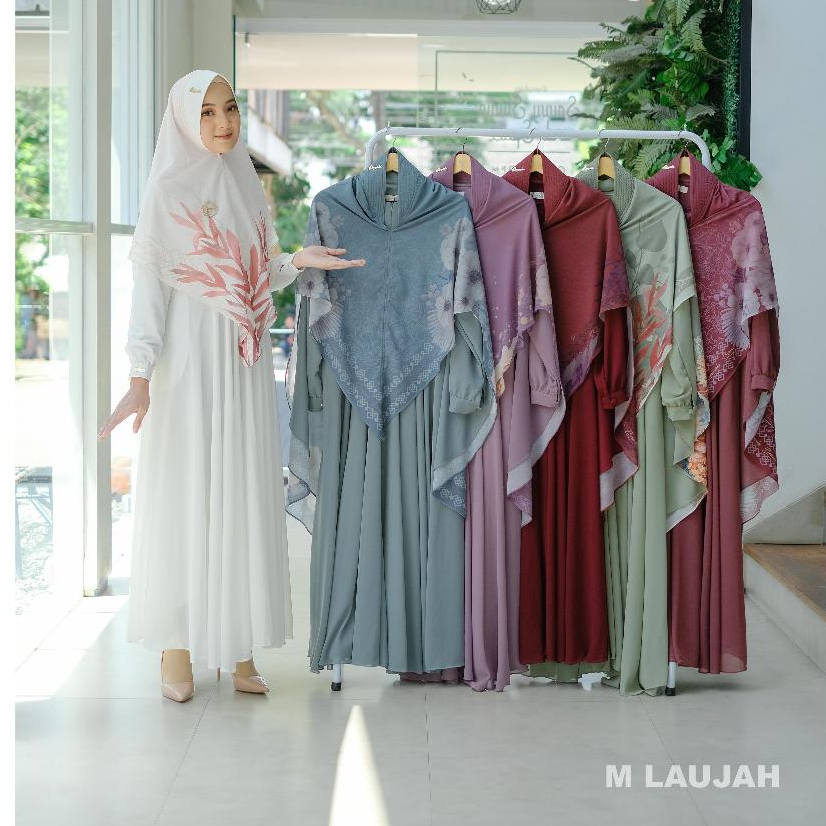 KUALITAS SUPER GAMIS CERUTY BABYDOLL SET KERUDUNG MOTIF ORI BERMERKS SYARI SALWA KAREN BELA MIRANDA