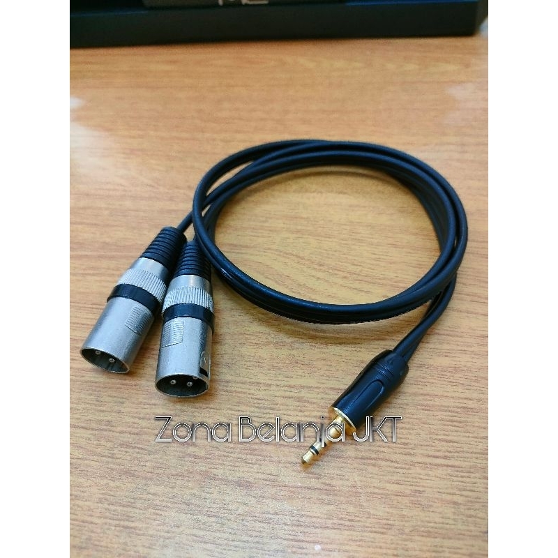 KABEL AUDIO MIXER JACK XLR CANON COWO TO JACK AUX 3.5MM / KABEL AUDIO JACK AUX 3.5MM TO JACK XLR CAN