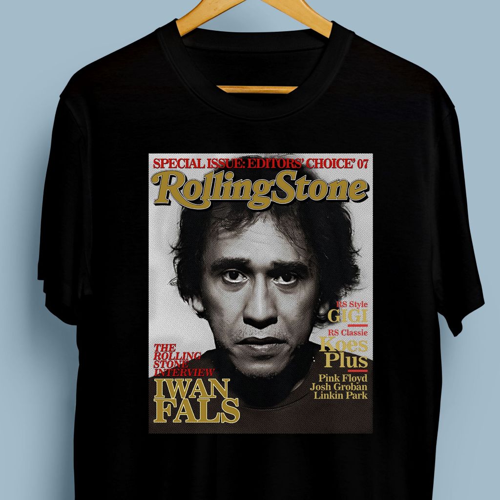Iwan Fals ~ Kaos nostalgia cover majalah Rolling Stone Iwan Fals