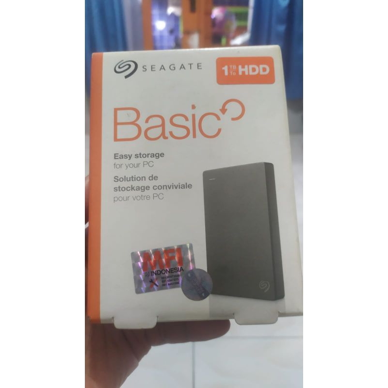 Hdd Eksternal Seagate Basic 1TB (MFI INDONESIA)