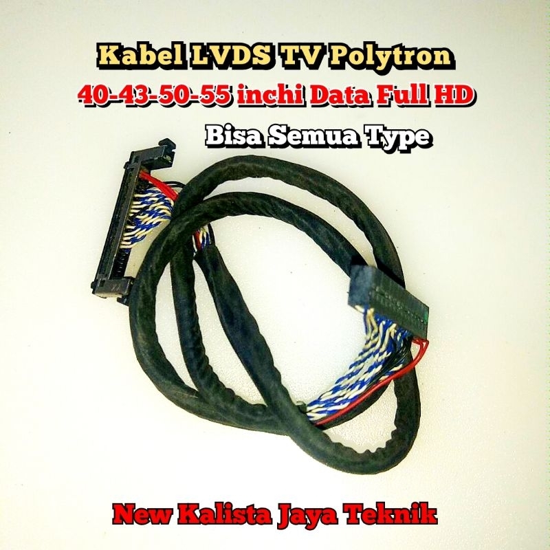 KABEL LVDS POLYTRON 40 INCHI 43 INCHI DATA FULL HD ORIGINAL KABEL TV POLYTRON KABEL LVDS TCON POLYTR