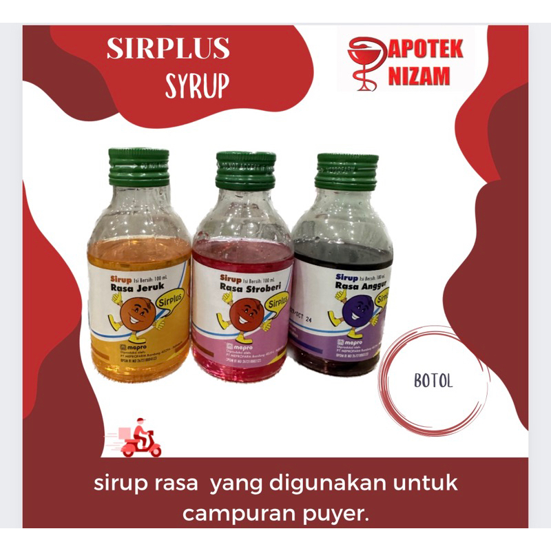 

Sirplus Sirup 100ml - Pemanis Campuran