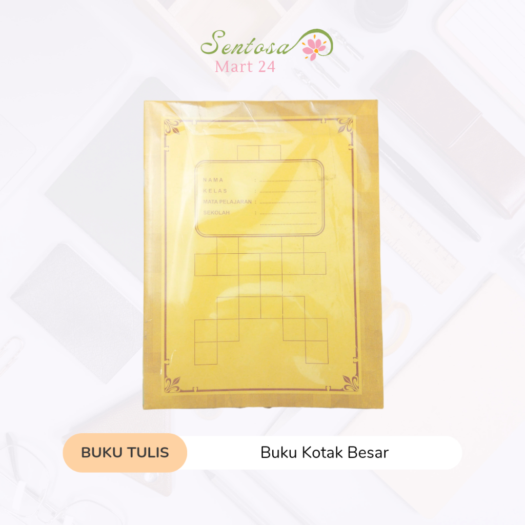 Buku Tulis Kotak Besar (1 Pack Isi 10 Buku) | SentosaMart24
