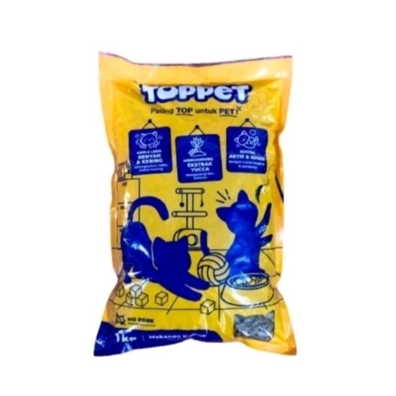 Toppet makanan kucing 1kg