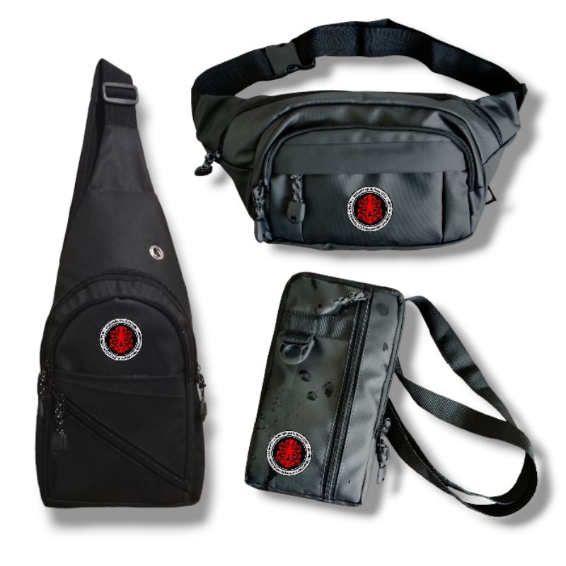 TAS SELEMPANG ANTI AIR MASBERTO WAISTBAG / TAS HP / TAS BOTOL TAS SELEMPANG HANGBAG MASBERTO TATTO