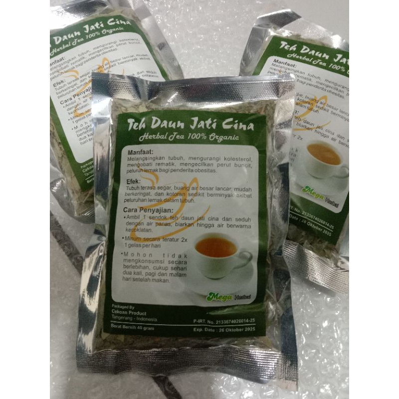 

peluntur lemak / Aur mega herbal 40gr/ herbal alami / teh herbal jati cina