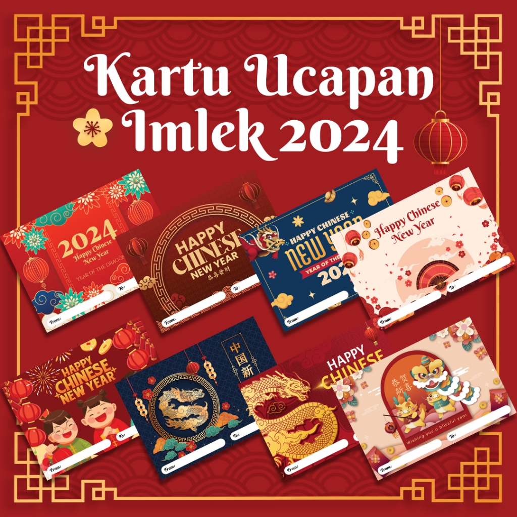 

KARTU UCAPAN IMLEK / CHINESE NEW YEAR 2024 /GREETING CARD