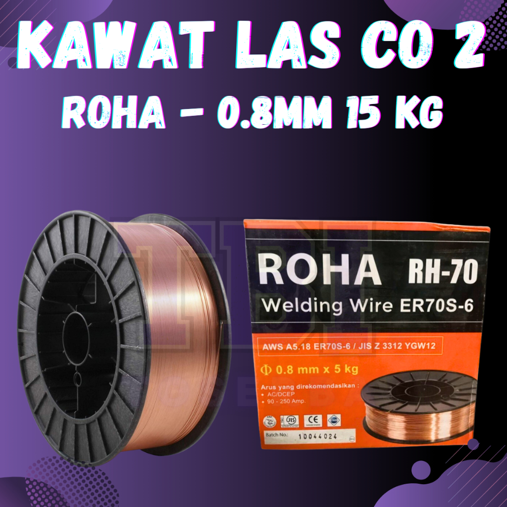 Kawat Las CO Roll/Kawat Las CO2 0.8mm 15 kg