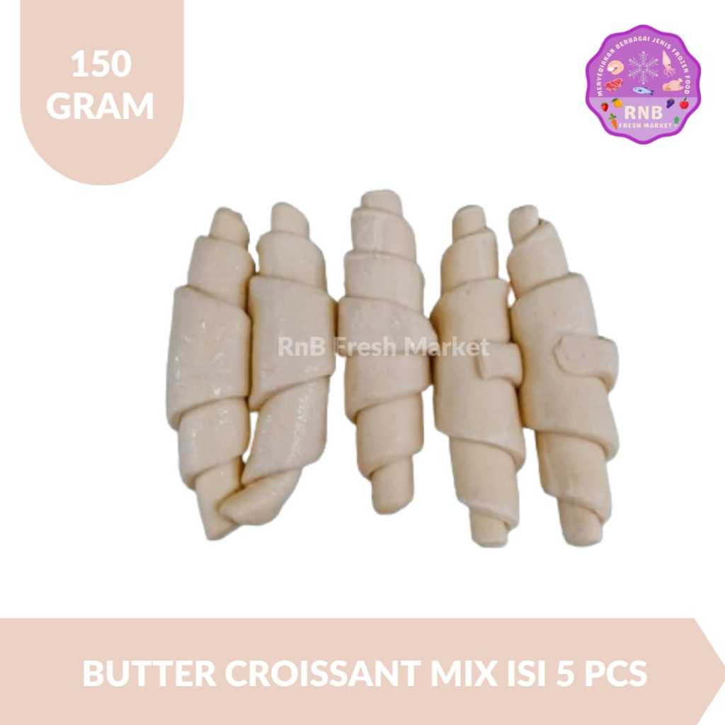 

Butter Croissant Mix Isi 5 Pcs Netto 150 Gram