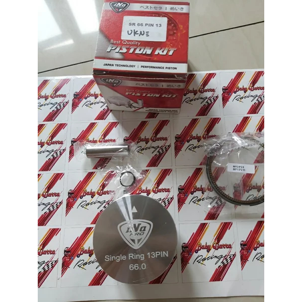 PISTON KIT SEHER SET INA PRO RACING DIA METER 66 PEN PIN 13 MM SINGLE SINGEL 1 RING SR NON FIM IZUMI