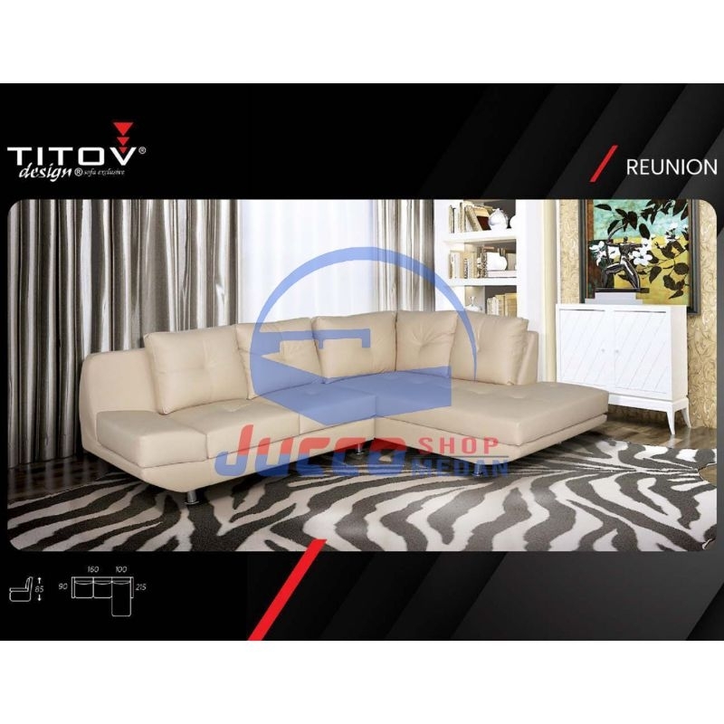 Sofa L Titov Reunion - Sofa Sudut Minimalis - Sofa Tamu L garansi 5thn - Medan - Sofa keluarga