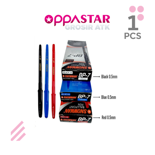 

Pena Ballpoint Snowman Bp-7 / Pak -
