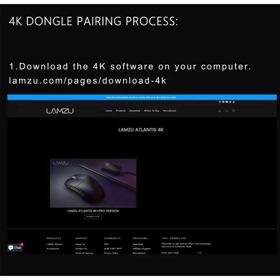 Lamzu 4K Dongle Adapter Polling Rate Receiver Garansi Resmi