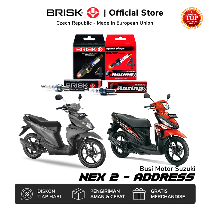 Busi Motor Suzuki NEX 2 Address BRISK