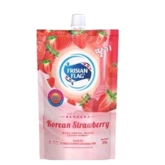 

susu bendera strawberry pouch 260gr