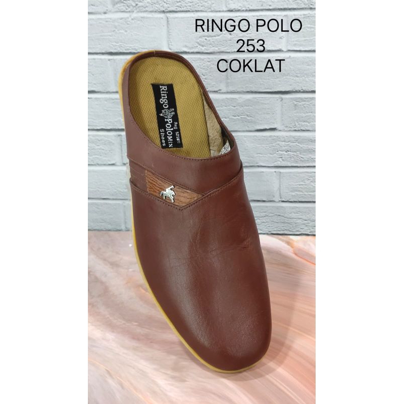 sepatu sandal pria , sepatu sandal cowok , sepatu sandal kulit  casual/formal RINGO POLO