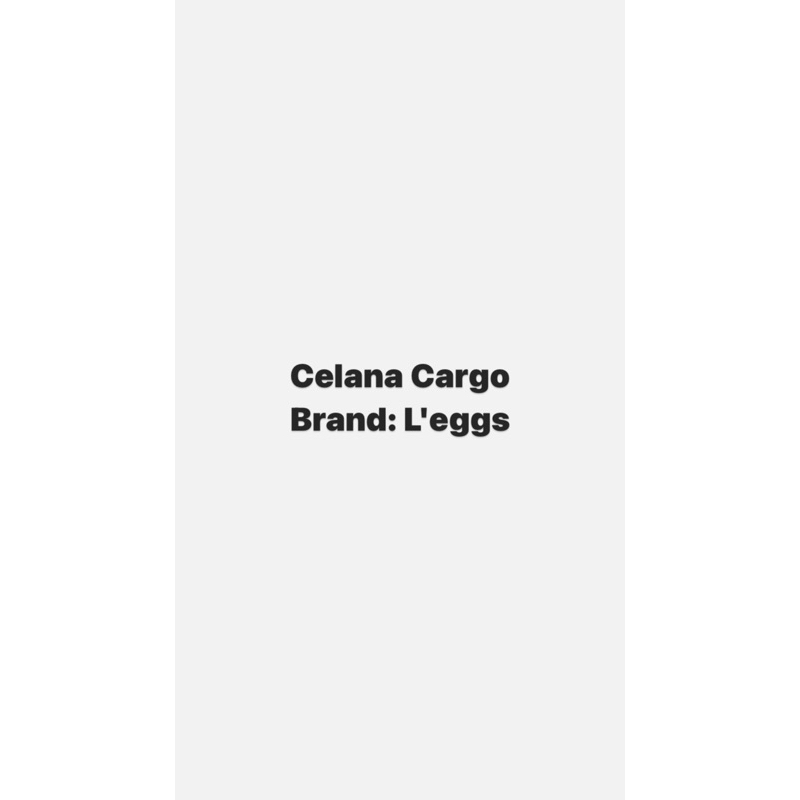 Celana Cargo Leggs